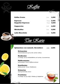 Kaffee &amp; Teekarte
